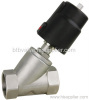 Pneumatic Angle Seat Valve with Aluminum Alloy Actuator