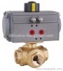 3-way Pneumatic Ball Valve