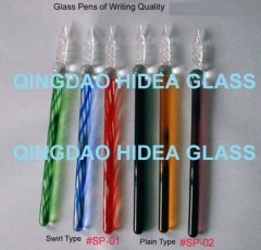 glass pen , glass pen holder , glass pencil vase