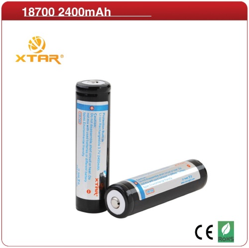 Safe reliable li-ion batteries 2400mAh protected 18650
