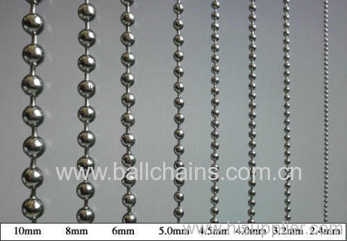 nickel plated steel ball chain