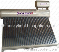 All Stainless Steel Solar Water Heating System of Skylight