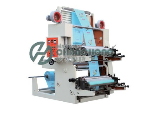 High Speed 2 Color Flexographic Film Printing Machine