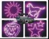 I Purple 300 RB Cartoon Laser Stage Light