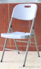 Outdoor folding chair in plastic with lightweight