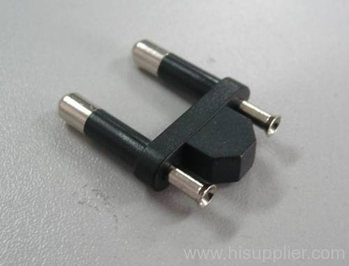 2 pins India Cable plug insert