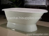 pedestal cast iron roll top bathtub