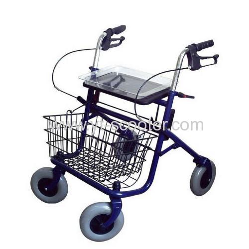 Rollators foldable steel frame 4 wheels with seat