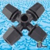 Vortex Atomizer With 4-Ways Outlet Atomization Black Nozzle