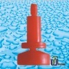 Upside Down Round Rotating Sprinkler with Red Nozzle