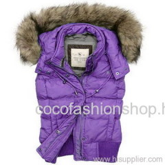 purple A&F fashion coat, ladies AF jacket, A&F lady hoodie