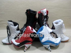 Jordan high heel boots