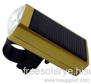 Solar LED bicycle lamp