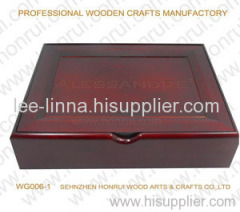 wooden gift packaging box