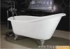 clawfoot cast iron bathtub