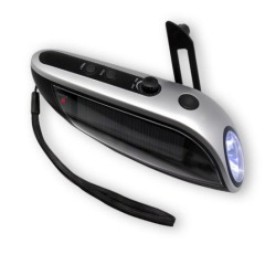 Crank Dynamo Flashlight with Radio and Mobilephone Charger