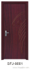 PVC interior wood door