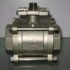 3 PC Stainless Steel Ball Valve with ISO5211 Mounting Pad