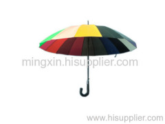 23''X16K straight auto open rainbow umbrella