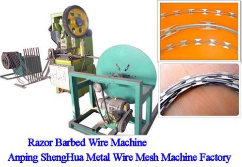 Razor barbed wire machine