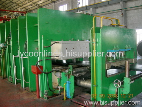 large rubber sheet continuous vulcanizing press