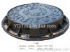 ductile iron cast round manhole cover D400