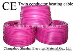 18W/M twin conductor heating cable