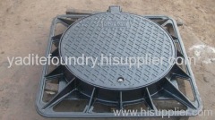 EN124 sand casting manhole cover