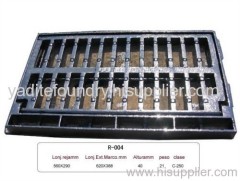drain grating with frame