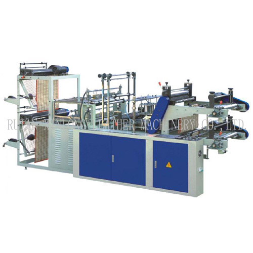 Computer control Two-layer Rolling bag making machine for vest and flat bags