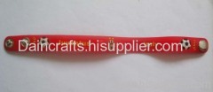 soft PVC sport wristband/ bracelet