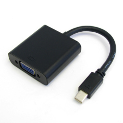 Black Mini Displayport to VGA Cable