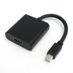 Black Mini Displayport to HDMI Cable