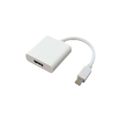 White Mini Displayport to HDMI Cable