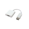 White Displayport to HDMI Cable
