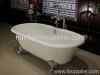 Double ended enamel cast iron bathtub