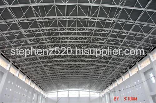 Arched roof steel structure