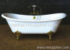 big enamel cast iron bathtub