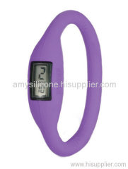 silicone rubber wristband watch