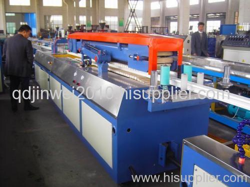 Plastic profile production line