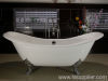 61&quot; double slipper bathtub