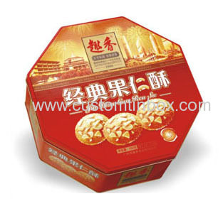 metal cookies tin packaging box