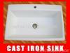 ENAMELED CAST IRON SINK