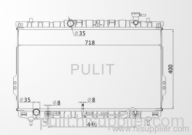 Auto radiator for Kia Opirus