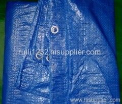 blue tarpaulin sheet