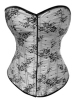 MH29 White and black lace corset