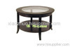 shanghai wooden glass top coffee end tables