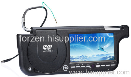 Sun Visor DVD Player with 7-inch LCD Screen and TV System, Supports 8-bit and 32-bit Games