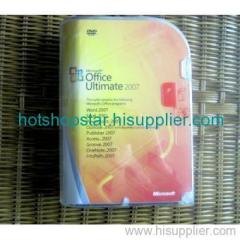 Microsoft office ultimate 2007 with product registe