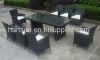 PE rattan dining groups